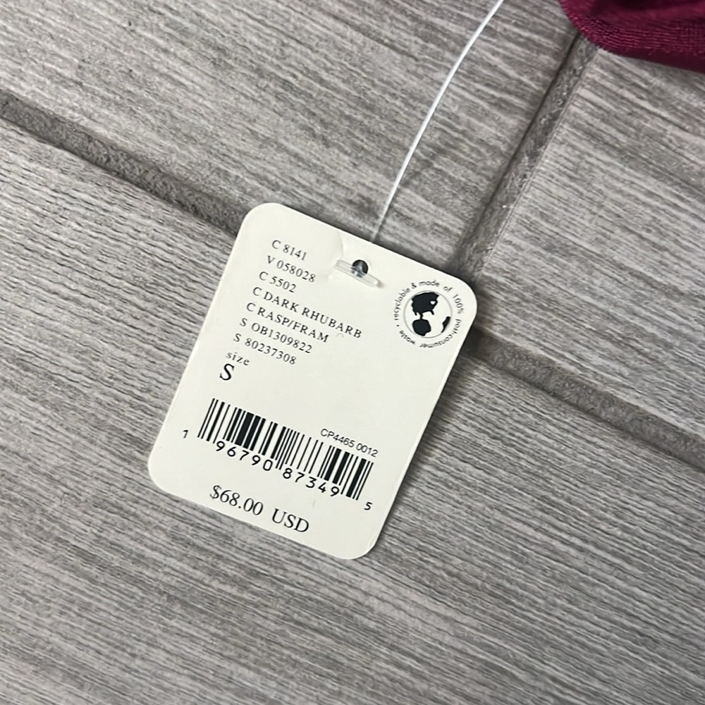 Free People Night Owl Bodysuit in Raspberry Small NWT - Picture 3 of 8